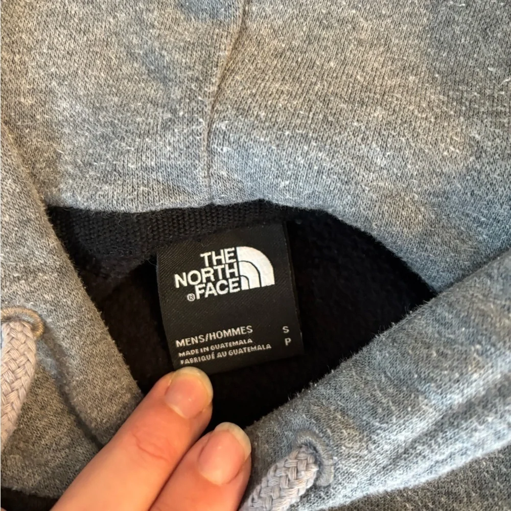 The North Face Black Gray and white color blocked men’s Hoodie jacket sweater
